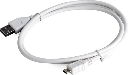 Cable USB 2.0 vers micro USB B 1m (Blanc)