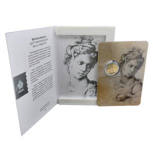 2 euros commémorative Saint Marin 2025 - Michel-Ange en coffret BU.