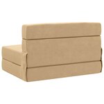 vidaXL Canapé-lit pliable Vert Gris 70 x 80 x 60 cm Tissu