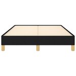 vidaXL Cadre de lit sans matelas noir 120x190 cm tissu