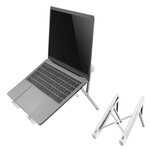 Newstar support pliable d'ordinateur portable 11"-17" argenté
