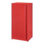 Armoire étagère 88 x 40 x 35 cm meuble de rangement métallique acier rouge 03_0008908