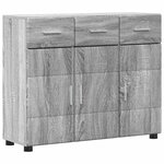 vidaXL Buffet FLORIN Gris Sonoma 88 5 x 30 5 x 73 cm Bois d'ingénierie