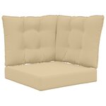 vidaXL Coussin de canapé d'extérieur Polyester Beige 50 5 x 50 5 cm