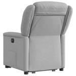 vidaXL Fauteuil inclinable gris nuage tissu