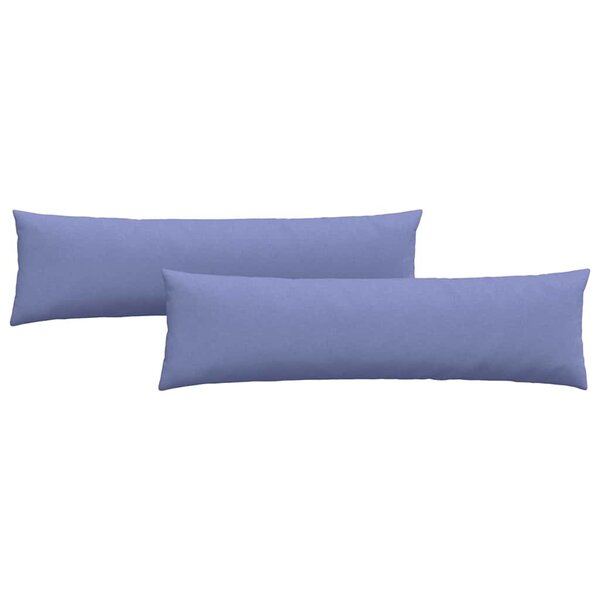 vidaXL Coussins de canapé 2 Pièces Bleu 145 x 40 cm tissu