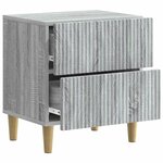 vidaXL Cabinet de chevet 2 Pièces Sonoma gris 43 x 34 5 x 48 cm