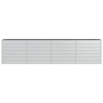 vidaXL Lit surélevé de jardin 320x40x77 cm Acier galvanisé Argenté