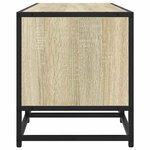 vidaXL Meuble TV chêne sonoma 120x35x41 cm bois d'ingénierie et métal