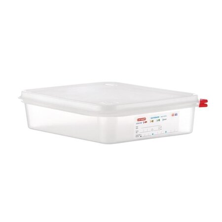 Boîte alimentaire avec couvercle gn 1/2 - araven  4 l- lot de 4 -  - polypropylène4 325x265x65mm