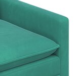 vidaXL Ensemble de Canapés 2 Pièces Turquoise Velours