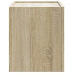 vidaXL Table de chevet murale chêne sonoma 45x30x35 cm