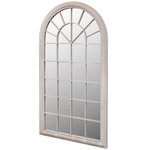 vidaXL Miroir de jardin d'arche rustique 60x116 cm Intérieur/extérieur