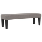 vidaXL Lit à ressorts avec matelas et banc taupe 120x200 cm Tissu