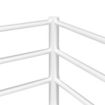 vidaXL Lit superposé sans matelas blanc 75x190 cm acier