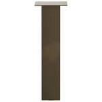 vidaXL Pieds de table basse 4 pièces Acier naturel 42 cm Acier