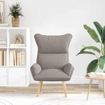 vidaXL fauteuil Taupe 69 x 74 x 93 cm Tissu Sherpa