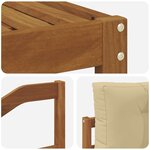 vidaXL Ensemble de canapés d'extérieur 6 Pièces Naturel et Beige