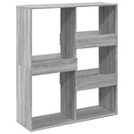 vidaXL Bibliothèque/Séparateur de pièce sonoma gris 100x33x115 cm