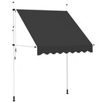 vidaXL Auvent manuel rétractable 200 cm Anthracite