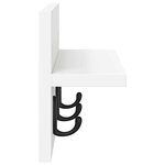 vidaXL Porte-manteau mural Blanc 40 x 10.5 x 18 cm Bois d'ingénierie