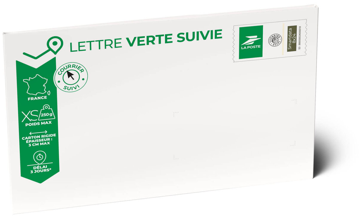 Pr t Poster Lettre Verte Suivie XS Pochette Cartonn e 26 X 16 5 