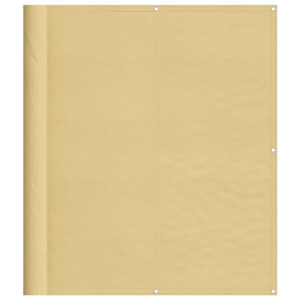 vidaXL Écran de balcon sable 120x400 cm 100  polyester oxford