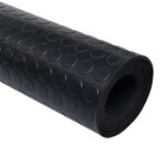 vidaXL Tapis de sol Noir 1 5 x 4 m Caoutchouc