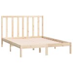 vidaXL Cadre de lit bois de pin massif 135x190 cm double