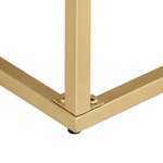 vidaXL Table console doré 90x30x75 cm bois solide de manguier