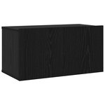 vidaXL Ensemble meuble TV 3 Pièces Chêne Noir 60 x 30 x 30.5 cm