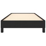 vidaXL Cadre de lit sans matelas noir 90x200 cm tissu