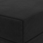 vidaXL Canapé-lit pliable 80 x 67 x 45 cm Noir