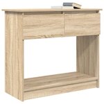 vidaXL Table console avec tiroirs chêne sonoma 85 5x38 5x74 5 cm