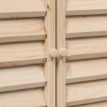 vidaXL Abri de jardin Naturel 106 x 56 x 113 5 cm Bois de Sapin Massif