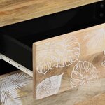 vidaXL Table de chevet 50x33x60 cm bois de manguier massif