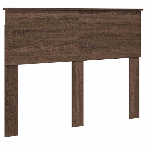 vidaXL Tête de lit Chêne brun 135 cm Bois d'ingénierie