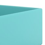 vidaXL Lavabo de salle de bain avec trop-plein Céramique Vert clair