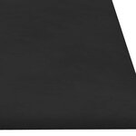 vidaXL Tête de lit murale 12 Pièces Noir Velours