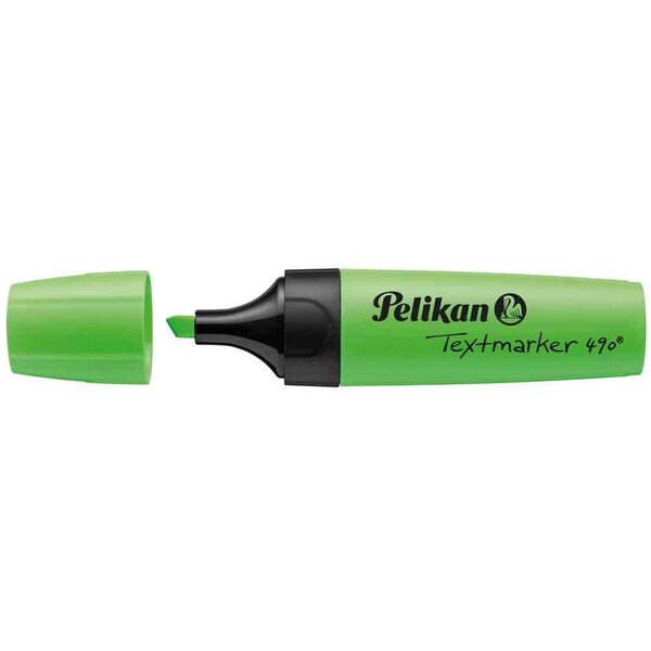 Surligneur Textmarker 490 Pointe biseautée 1 - 5 mm Vert fluo PELIKAN