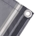 Vidaxl paravent de balcon tissu oxford 75 x 400 cm bande gris