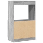 vidaXL Buffet haut sonoma gris 63x33x100 cm bois d'ingénierie