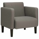 vidaXL Canapé-chaise accoudoirs gris clair 54 cm tissu velours côtelé