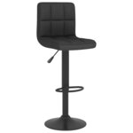 vidaXL Tabourets de bar lot de 2 noir tissu