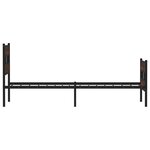 vidaXL Cadre de lit sans matelas avec tête de lit pied de lit 75x190cm