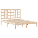 vidaXL Cadre de lit sans matelas 140x200 cm bois massif
