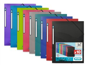 10 Chemises élastique OSMOSE A4 PP ASSORTI ELBA