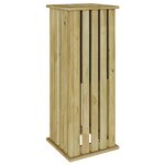 vidaXL Jardinière avec Doublure 33x33x85 cm Bois Imprégné de Pin