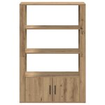 vidaXL Buffet chêne artisanal 30 x 80 x 119.5 cm Bois d'ingénierie