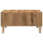 vidaXL Table basse chêne artisanal 60x60x30 cm bois d'ingénierie